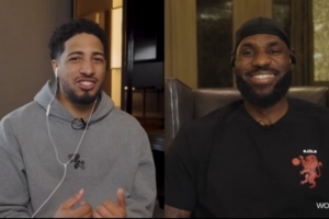 詹姆斯致哈利伯顿：我们在比赛理念上有很多共鸣 我为你感到骄傲