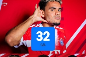 超值！迪亚斯本季直接参与进球32个，利物浦三大新援之和为37个