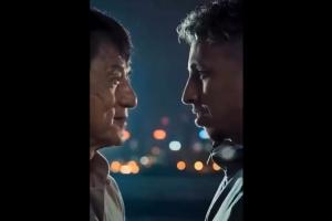 龙叔影响力！泰山外援克雷桑晒出自己与成龙打斗的AI视频